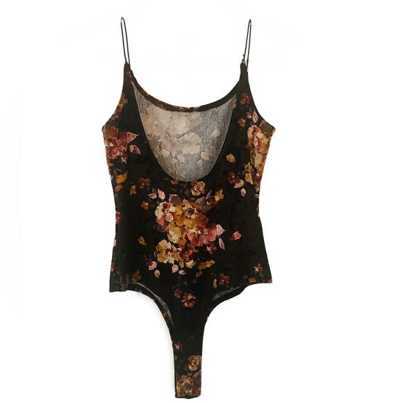 Polly & Esther Floral Print Body Suit Size XS - Picture 3 of 3